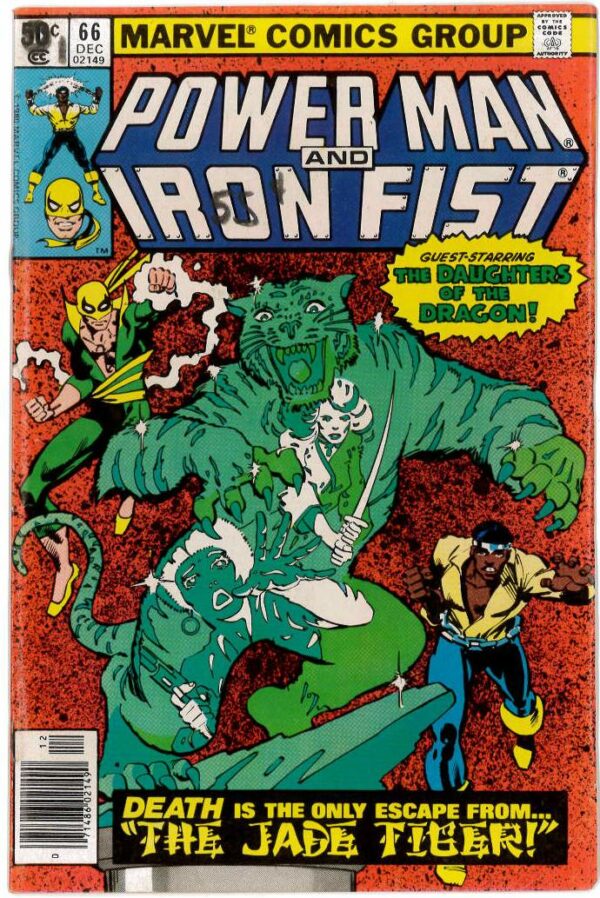 POWER MAN AND IRON FIST #66: 2nd Appearance of Sabertooth – Newsstand Ed. – 9.0 (VF/NM)