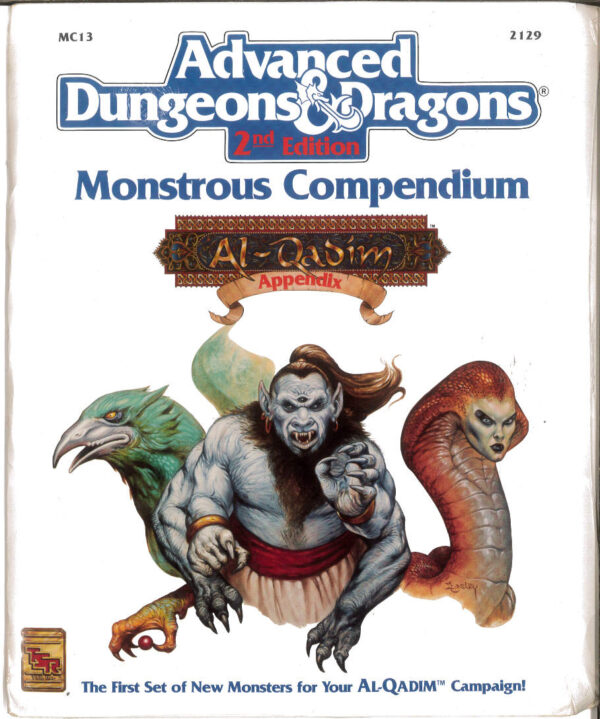 ADVANCED DUNGEONS AND DRAGONS 2ND EDITION #2129: Monstrous Compendium Al-Qadim – Brand New (NM) – 2129