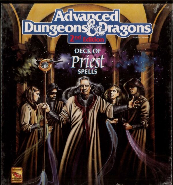 ADVANCED DUNGEONS AND DRAGONS 2ND EDITION #9362: Deck of Priest Spell Cards Boxed Set – NM – 9362