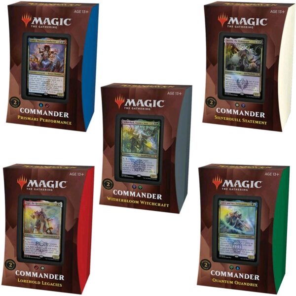 MAGIC THE GATHERING CCG #645: Silverquill Statment: Strixhavenc Commander Deck (White/Blk)