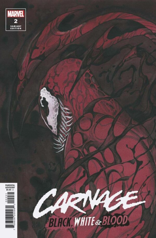 CARNAGE: BLACK WHITE AND BLOOD #2: Peach Momoko cover