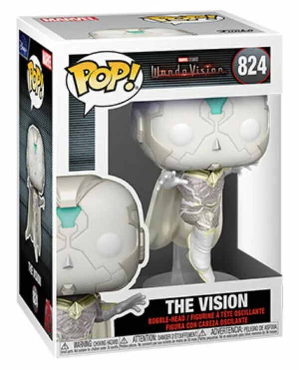 POP MARVEL VINYL FIGURE #824: Vision (White Vision): Wandavision