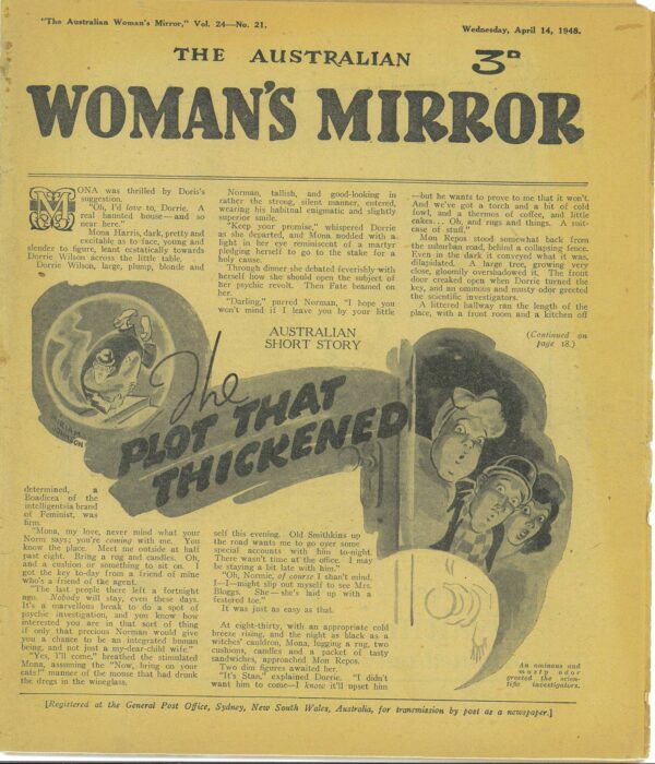 AUSTRALIAN WOMAN’S MIRROR (PHANTOM NEWSPAPER STRIP #2421: April 14th 1948