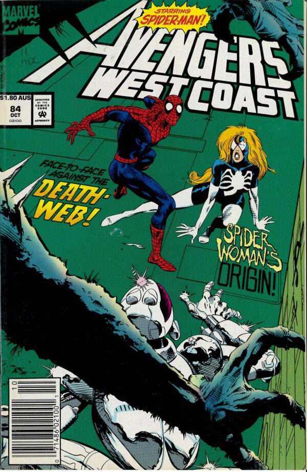 AVENGERS WEST COAST (AUSTRALIAN PRICE VARIANT-APV) #84: 9.0 (VF/NM)