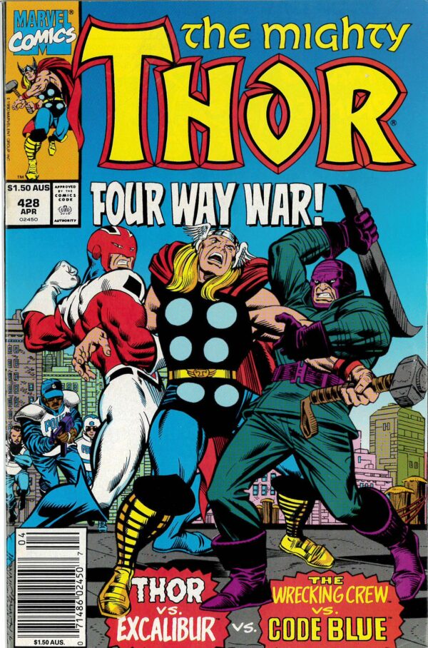 THOR (1966: AUSTRALIAN PRICE VARIANT – APV) #428: 9.2 (NM) – Book has two covers