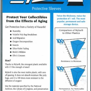 MYLITES 2 PROTECTOR COMIC SLEEVE (50 PACK) #10: Legal Size CGC Comic Slab (9×14.25 inch plus 1.5 flap