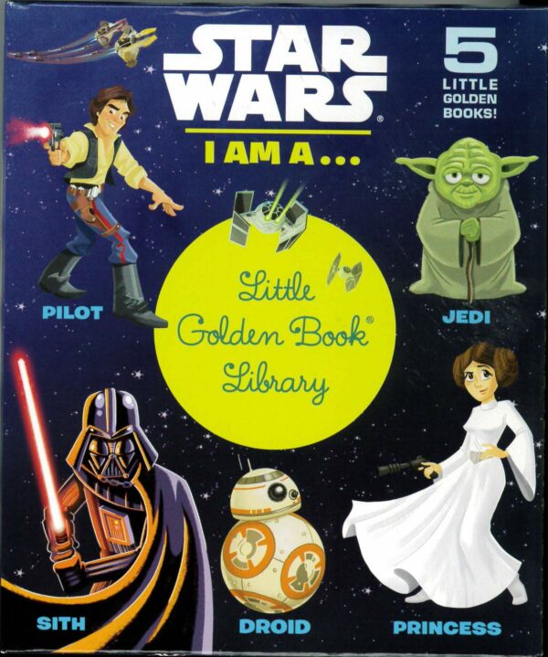STAR WARS LITTLE GOLDEN BOOK #2125: I An A Library 5 pack (Pilot/Sith/Droid/Princess/Jedi)