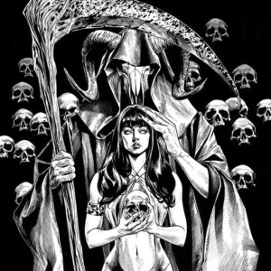 VENGEANCE OF VAMPIRELLA (2019 SERIES) #16: Michael Santamaria B&W virgin cover