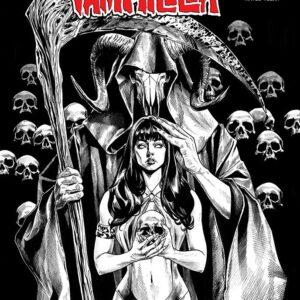 VENGEANCE OF VAMPIRELLA (2019 SERIES) #16: Michael Santamaria B&W cover