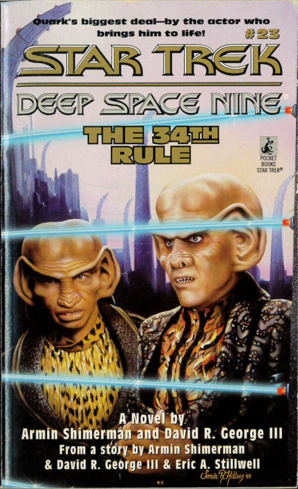 STAR TREK NOVELS #15: Deep Space Nine #23: The 34th Rule/A Shimerman & D.R. George