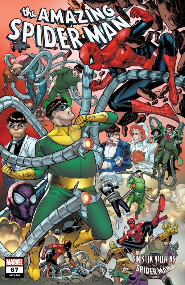 AMAZING SPIDER-MAN (2018-2022 SERIES) #67: Javier Garron Spider-man Villains cover