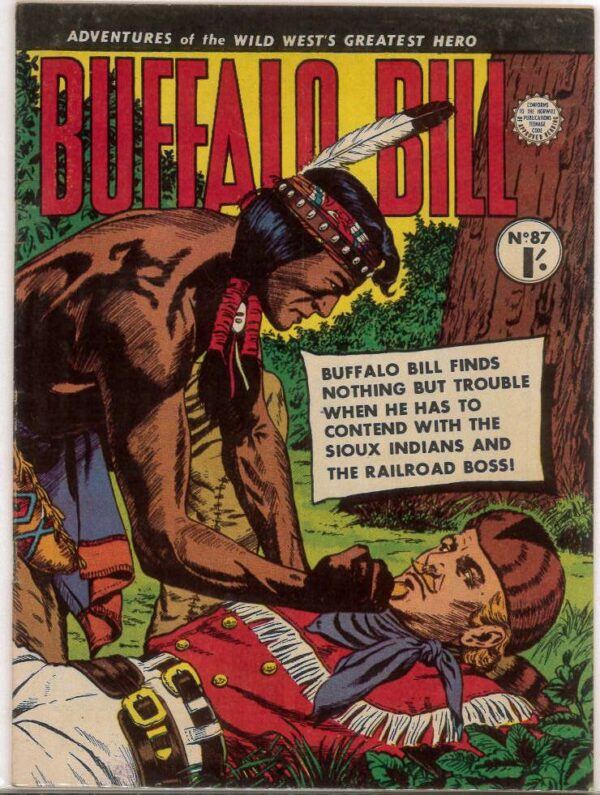 BUFFALO BILL (1951-1965 SERIES) #87: VF/NM – Maurice Bramley cv