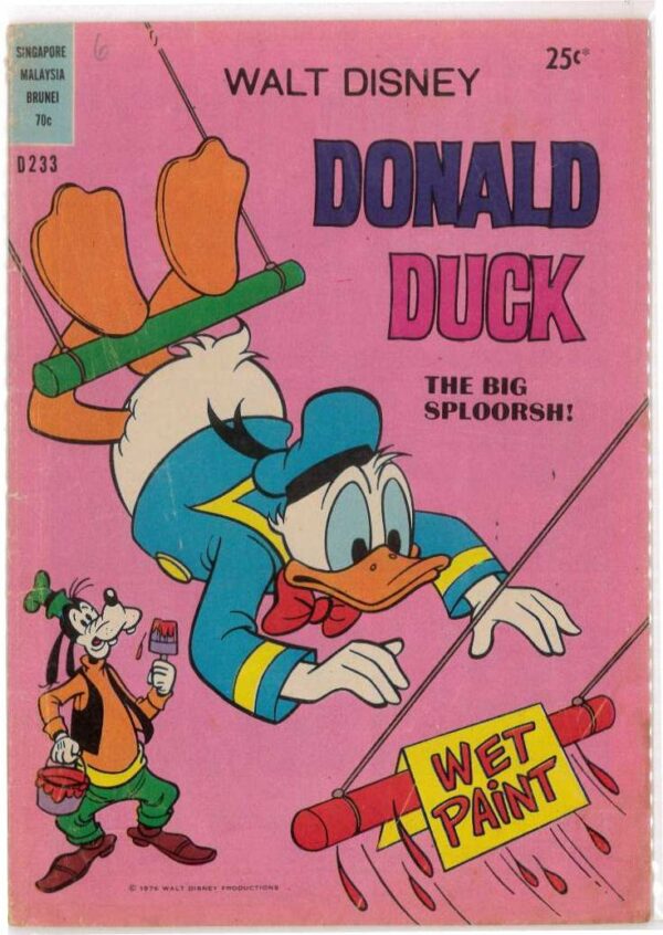 WALT DISNEY’S DONALD DUCK (D SERIES) (1956-1978) #233: Big Sploorsh, Magic Shoebox, Imposters, Unhandy Handyman+ GD