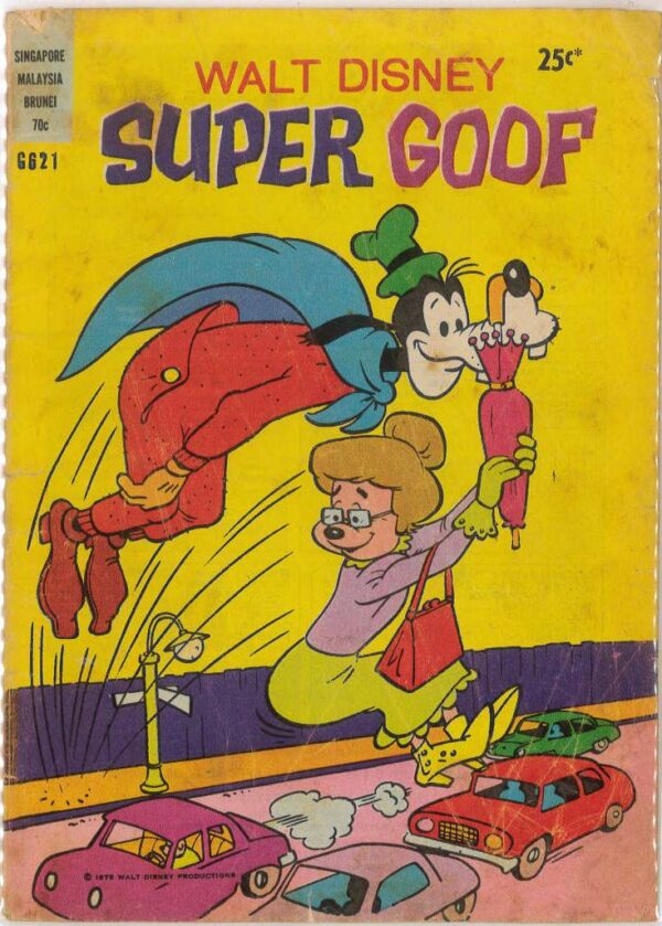 WALT DISNEY’S COMICS GIANT (G SERIES) (1951-1978) #621: Carl Barks Oodles of Oomph (Gyro Gearloose) GD/VG Super Goof