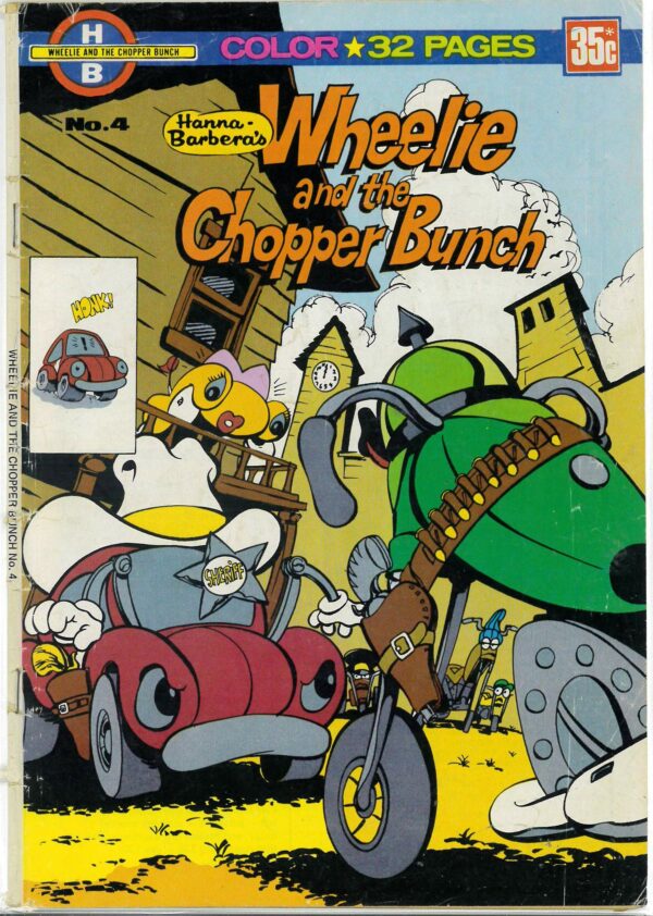 HANNA-BARBERA WHEELIE AND THE CHOPPER BUNCH (1977) #4: GD/VG