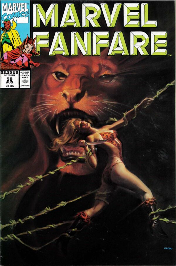 MARVEL FANFARE (1982-1992 SERIES) #58: Shanna (Chiodo Cover) & Scarlet Witch/Vision Wandavision