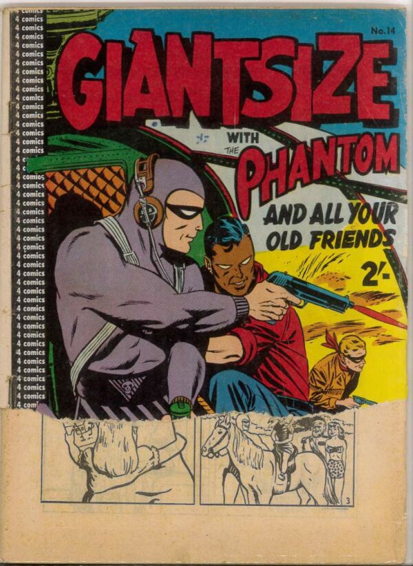 GIANT SIZE PHANTOM (1957-1961 SERIES) #14: FR/GD (1/4 of front cv/bc missing)