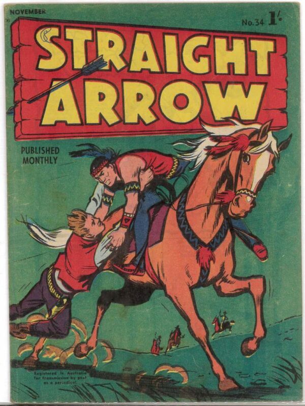 STRAIGHT ARROW (1955-1958 SERIES) (SERIES TWO) #34: FN