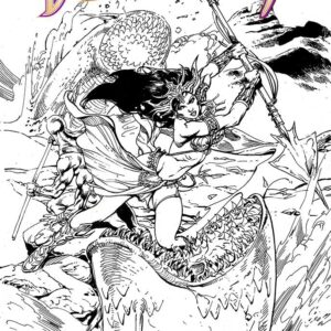 DEJAH THORIS: WINTER’S END #0: Roberto Castro B&W cover