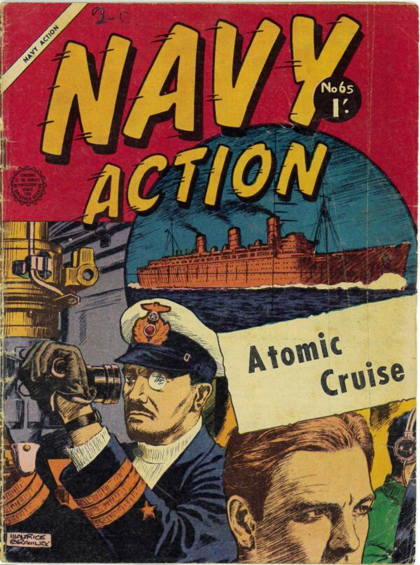 NAVY ACTION #65: Maurice Bramley – cv and interior art – Final Issue VG/FN