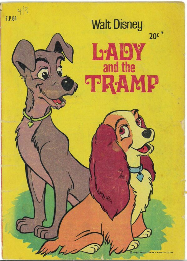 WALT DISNEY’S FILM PREVIEW COMIC (FP) (1953-1977) #81: Lady and the Tranp GD/VG