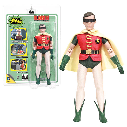 BATMAN CLASSIC 1966 ACTION FIGURES (8 INCH) #12: Robin with removable mask (Series 3)