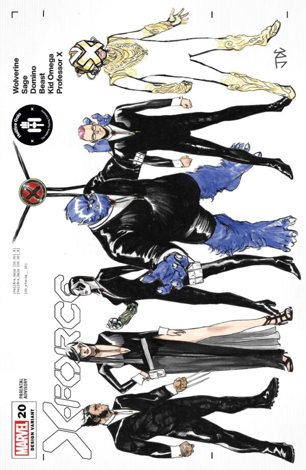 X-FORCE (2019 SERIES) #20: Joshua Cassara Character Design cover