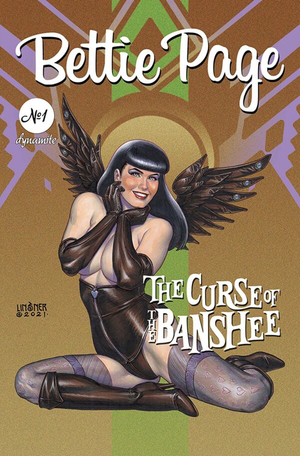 BETTIE PAGE & THE CURSE OF THE BANSHEE #1: Joseph Michael Linsner cover B