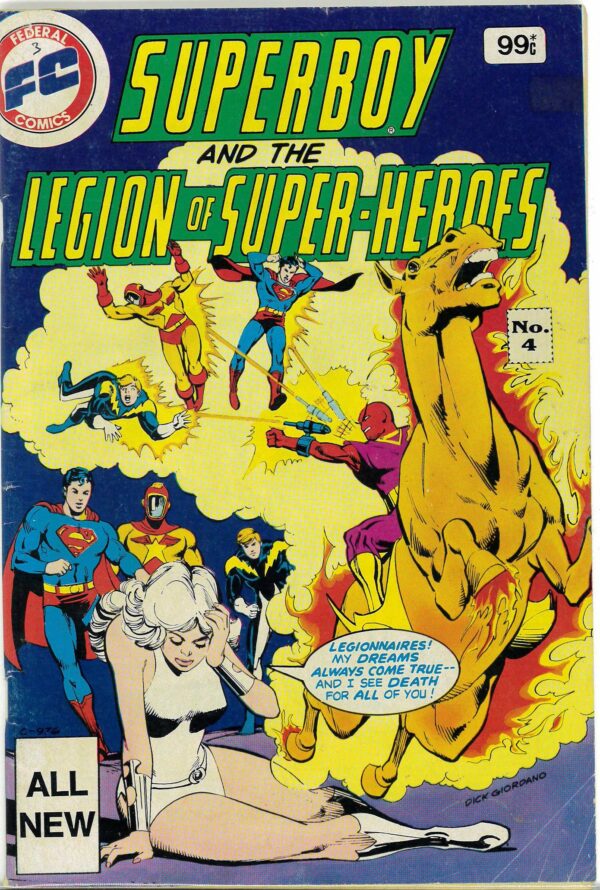 SUPERBOY AND THE LEGION OF SUPER-HEROES (1983 SER) #4: VG/FN