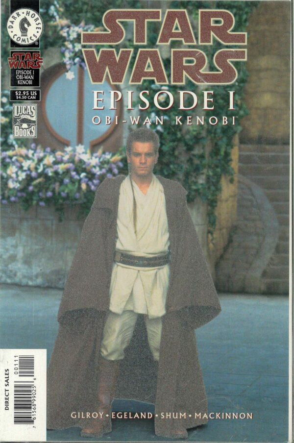 STAR WARS: PHANTOM MENACE: OBI WAN KENOBI #1: DFE Glow in the Dark cover (COA)