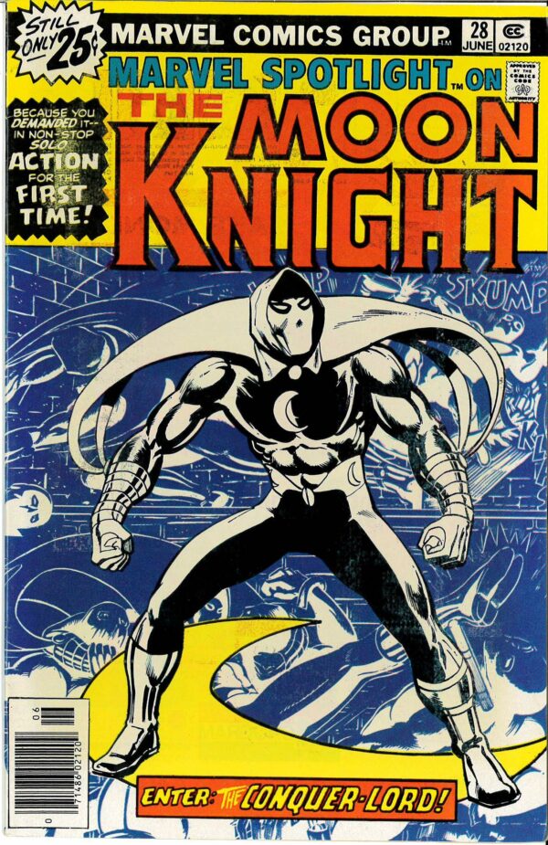 MARVEL SPOTLIGHT (1971-1977 SERIES) #28: Moon Knight – First solo Moon Knight – 9.0 (VF/NM)