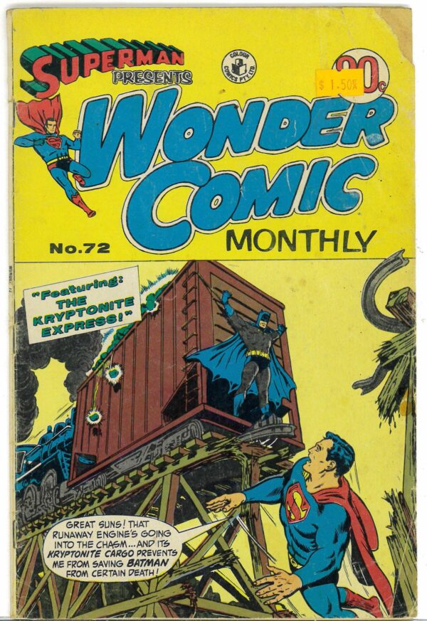 SUPERMAN PRESENTS WONDER COMIC MONTHLY (1965-1975) #72: GD/VG