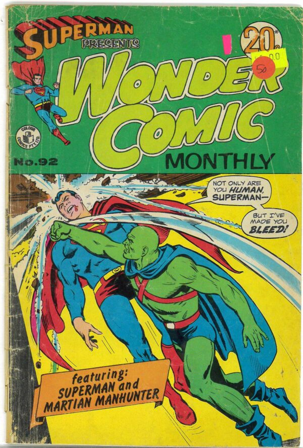 SUPERMAN PRESENTS WONDER COMIC MONTHLY (1965-1975) #92: GD/VG