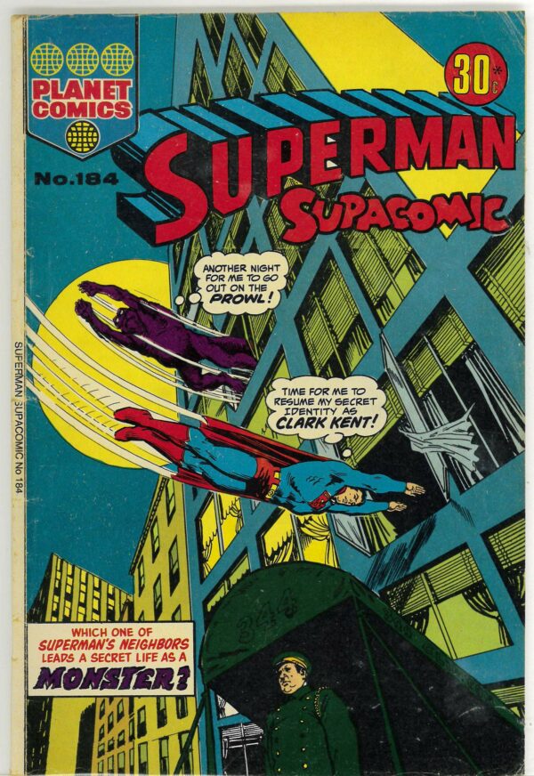 SUPERMAN SUPACOMIC (1958-1982 SERIES) #184: VG