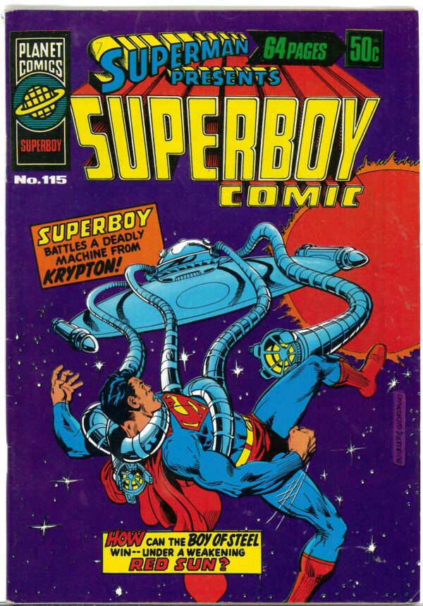 SUPERMAN PRESENTS SUPERBOY COMIC (1976-1979 SERIES #115: VF/NM