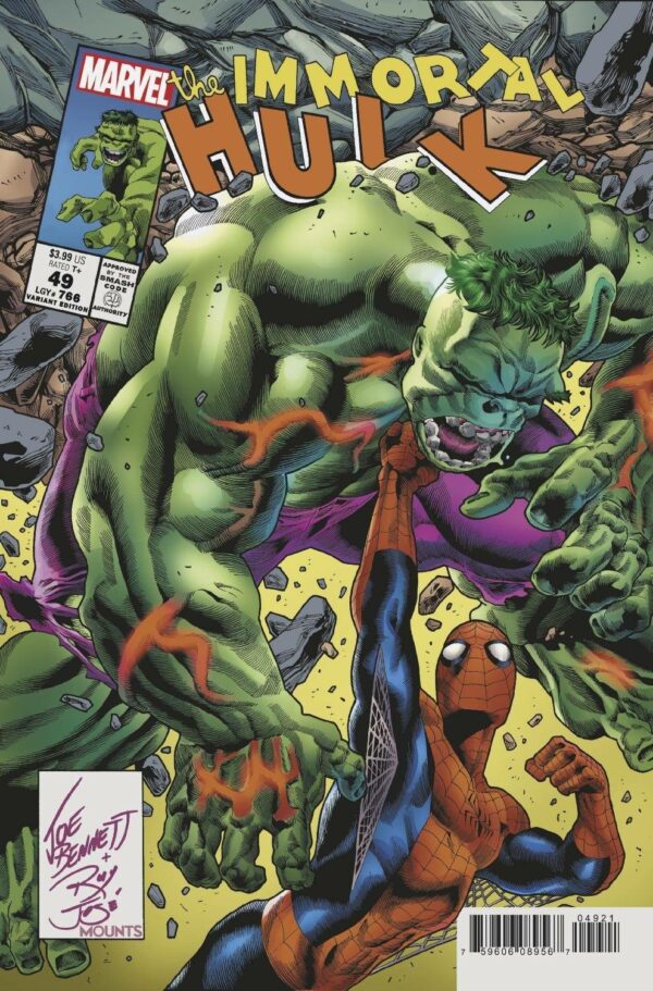 IMMORTAL HULK #49: Joe Bennett Homage cover