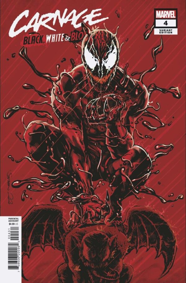 CARNAGE: BLACK WHITE AND BLOOD #4: Stephen Mooney cover