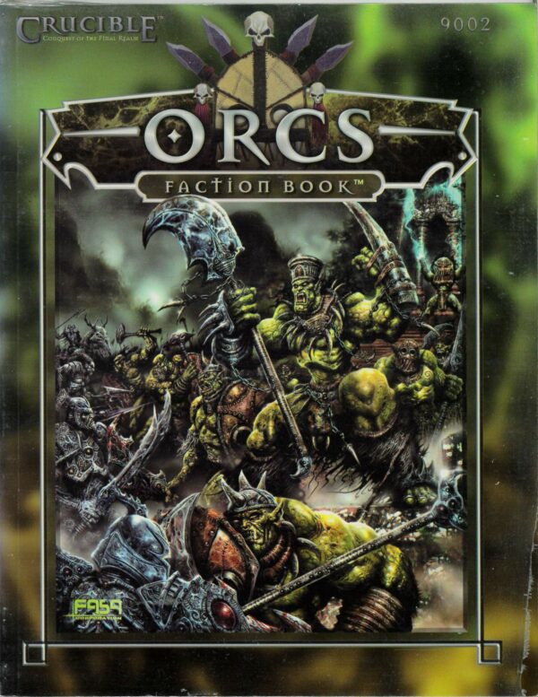 CRUCIBLE MINIATURES #9002: Orc Faction Book – Brand New (NM) – 9002