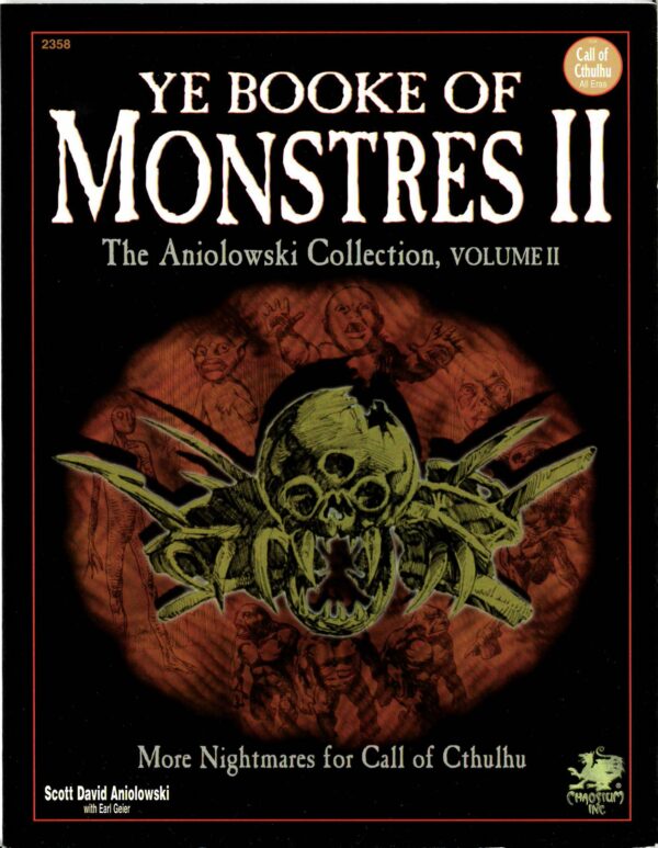 CALL OF CTHULHU RPG 5TH EDITION #2358: Ye Booke of Monsters II – Brand New (NM) 2358