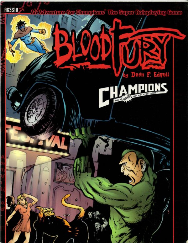 CHAMPIONS RPG (4TH ED. HC) #3510: Blood Fury (Atlas) – Brand New (NM) – 3510
