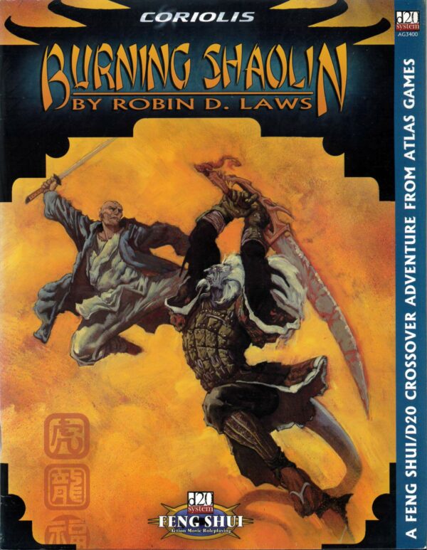 FENG SHUI REVISED 1.5 EDITION #3400: Burning Shaolin (D20) – Brand New (NM)