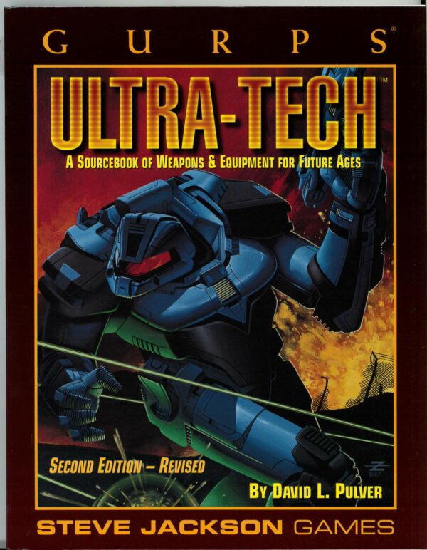 GURPS RPG #6032: Ultra Tech 2nd Edition Revised – 6032 – Brand New (NM)