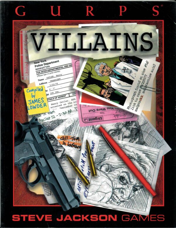 GURPS RPG #6416: Villains – 6416 – Brand New (NM)