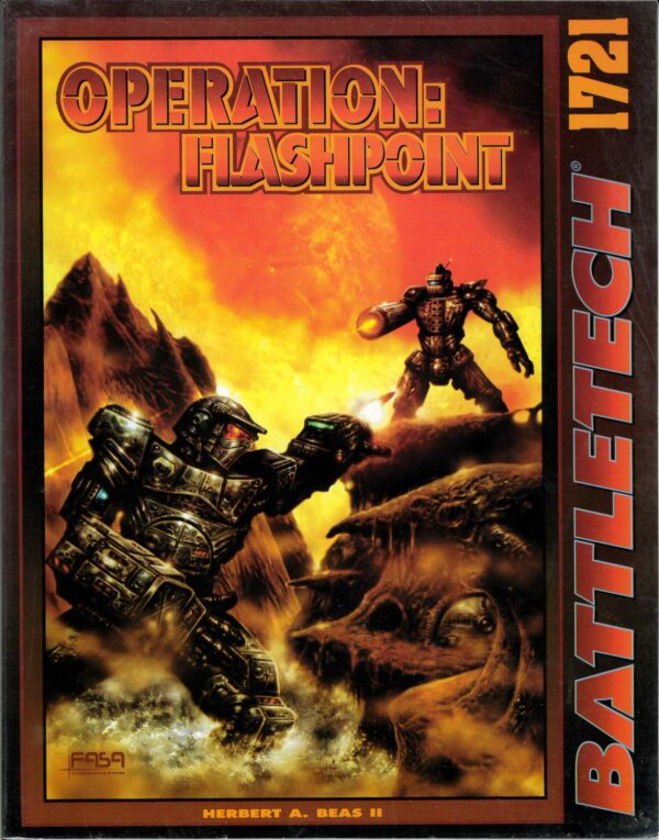 BATTLETECH GAME #1721: Operation Flashpoint Scenario Pack – Brand New (NM) – 1721