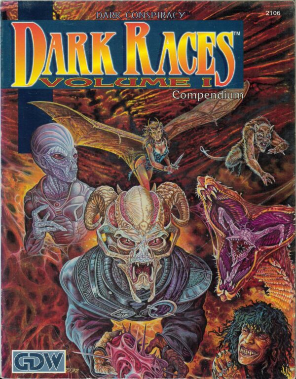 DARK CONSPIRACY RPG #2106: Dark Races Vol 1 Compendium – Brand New (NM) – 2106