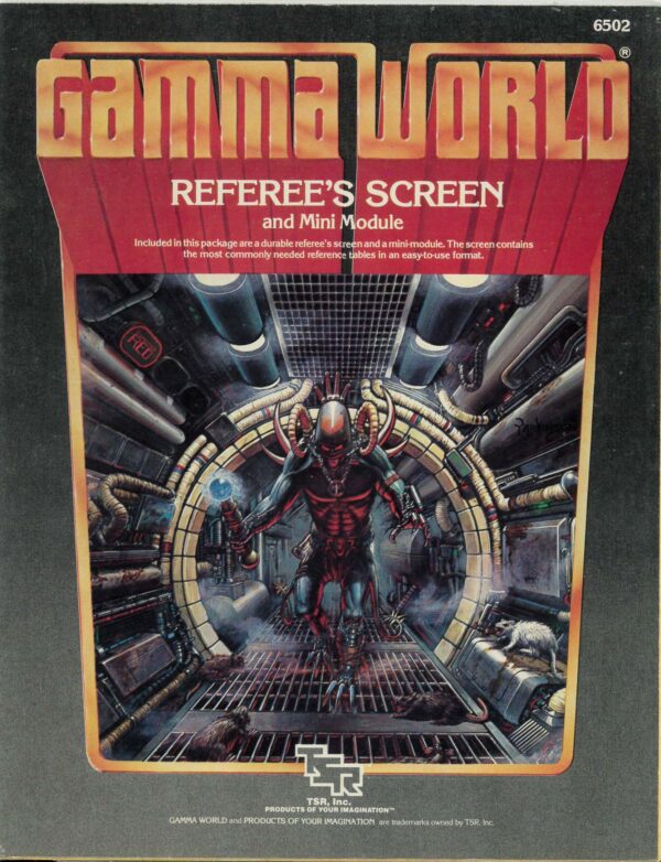 GAMMA WORLD ROLE PLAYING GAME #9: Referee’s Screen and Mini Module (VF/NM)