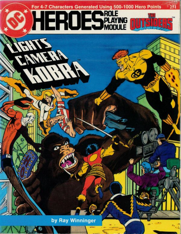 DC HEROES RPG #231: Lights, Camera, Kobra (Outsiders) Brand New (NM) – 231