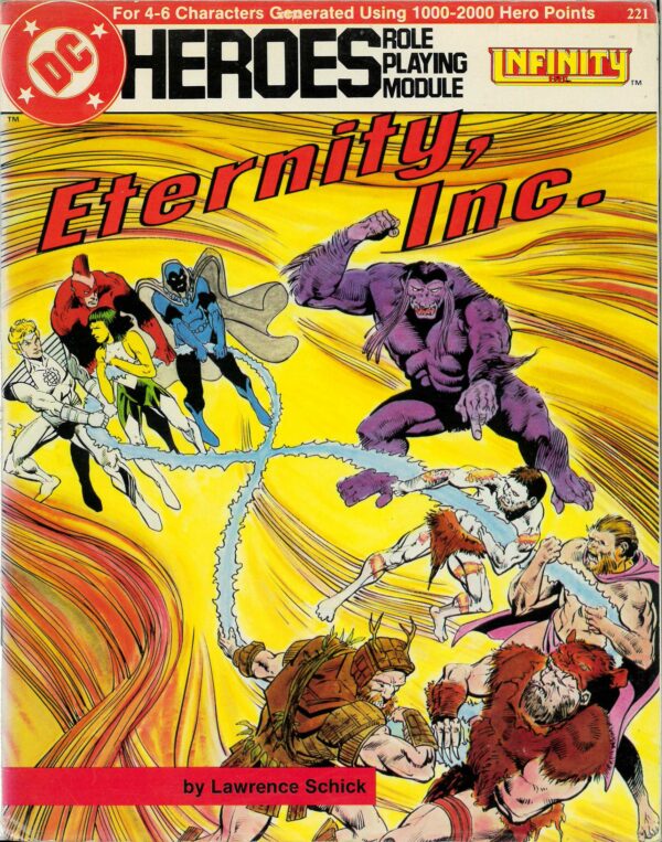 DC HEROES RPG #221: Eternity, Inc. (Infinity Inc) – Brand New (NM) – 221