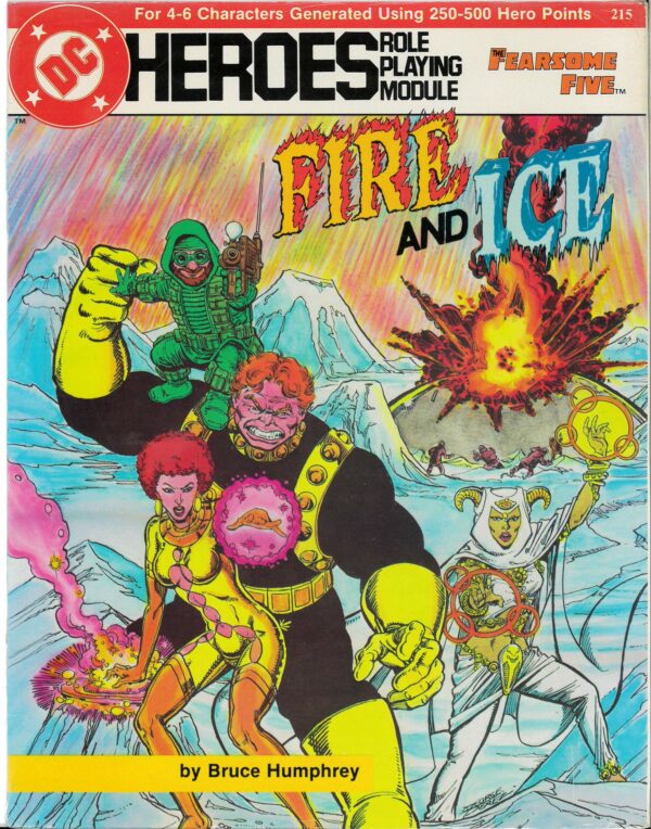 DC HEROES RPG #215: Fire and Ice (Fearsome Five) – Brand New (NM) – 215