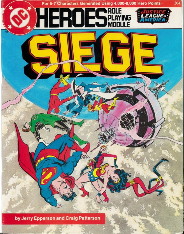 DC HEROES RPG #204: Siege (Justice League of America) Brand New (NM) – 204